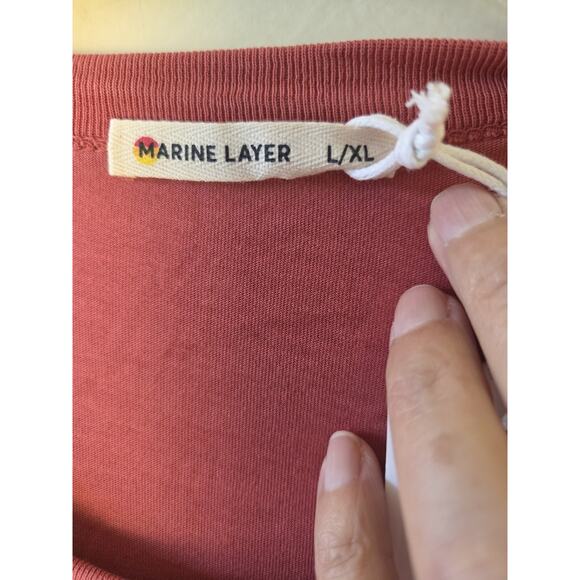 Marine Layer ML x Jarritos Graphic Tee Mens L Faded Red Super Soft NWT - Picture 4 of 9